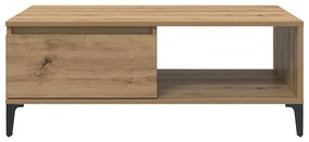 Mesa de centro carvalho artisiano 90 x 60 x 35 cm