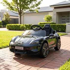 Carro Infantil bateria 12V Porsche Taycan Preto
