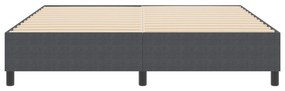 Cama Box Spring vidaXL Cinza Escuro Super King Tecido de Corduroy