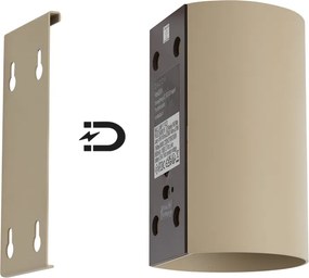 Candeeiro de Parede Moderno Taupe Incl. LED Regulável em 3 Níveis e Recarregável - Sabbir