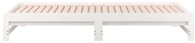 Sofá-cama de puxar 2x(90x200) cm pinho maciço branco