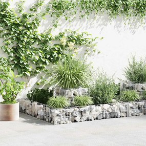 Gabião para plantas em aço galvanizado 120x120x20 cm