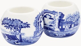 Castiçais em porcelana Blue Italian, conjunto de 2