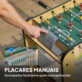 Matraquilhos para Crianças em Madeira com 2 Marcadores 6 Punhos 18 Jogadores 6 Varas e 2 Bolas 75x66x75 cm Madeira