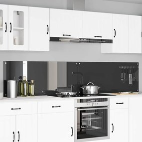 vidaXL Proteção de Cozinha 2 pcs Cinza Escuro 120 x 50 cm
