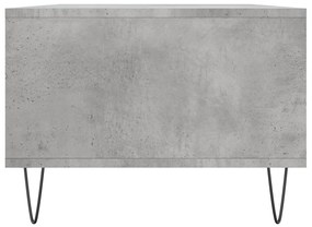 Mesa de centro 90x50x36,5 cm derivados madeira cinzento cimento