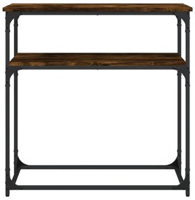 Mesa consola 75x35,5x75 cm derivados de madeira carvalho fumado