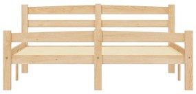 Estrutura de cama em pinho maciço 140x200 cm