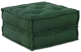 Pufe modular 70x70x36 cm tecido verde