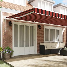 Toldo Retrátil Laranja e marrom 600 × 350 cm laranja e castanho