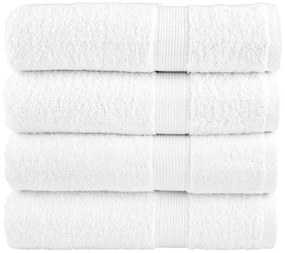 Toalhas de banho premium SOLUND 4 pcs 70x140 cm 600 gsm branco