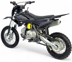 MOTO Crianças MINICROSS Gasolina semi-automático 110CC Thunder 14"/12" arranque elétrico e pedal Preta