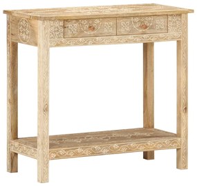 Mesa consola 80x35x74 cm madeira de mangueira maciça