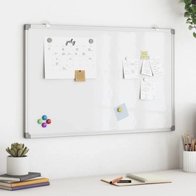 vidaXL Quadro branco magnético 100x60x1,7 cm alumínio