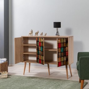 Console Mega – Carvalho Sonoma – 120 cm x 90 cm x 36 cm