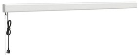 Toldo retrátil 4x3 m tecido e alumínio cor creme