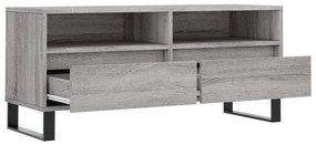 Móvel de TV 100x34,5x44,5 cm derivados madeira cinzento sonoma