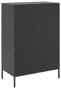 Móvel alto 68x39x101,5 cm aço preto