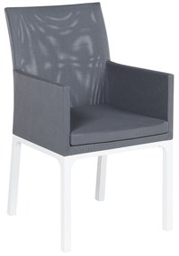 Conjunto de 4 cadeiras de jardim cinzentas BACOLI Beliani