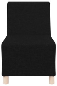 Cadeira de Sofá Cinza Claro 55 cm em Tecido 2 pcs Preto