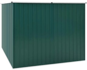 Abrigo de jardim 195x198x159 cm aço galvanizado verde