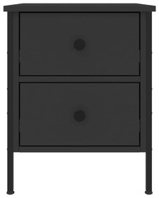 Mesas de cabeceira 2pcs 40x42x50 cm derivados de madeira preto