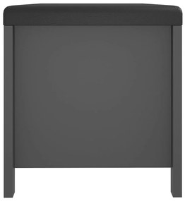 Caixa arrumação c/ almofadão contraplacado 105x40x45 cm cinza