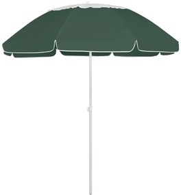 Guarda-sol de praia 300 cm verde