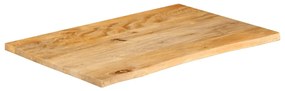 Tampo de mesa c/ borda viva 70x60x2,5 cm mangueira maciça