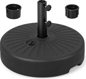 Suporte de guarda-sol insuflável resistente 50 x 36 cm (diâmetro x altura), compatível com hastes de 38/48 mm, capacidade de carga de 22 kg, para jard