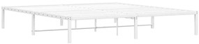 Estrutura de cama 180x200 cm metal branco