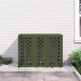Capa para Ar Condicionado Verde-Azeitona 110x50x80 cm Aço