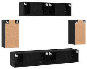 Gabinete de TV de Parede com armazenamento com porta 6 pcs Carvalho Pr