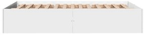 Estrutura de cama 120x190 cm derivados de madeira branco