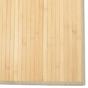Tapete retangular 80x300 cm bambu cor natural clara