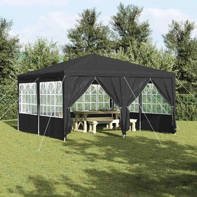 vidaXL Tenda de Festa com 8 Laterais Antracite 4x4 m PE