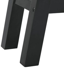 Mesa consola 110x30x75 cm madeira de mogno maciça preto