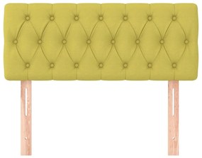 Cabeceira de Cama Paris em Veludo de 90 cm - Verde Mostarda - Design M