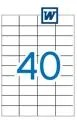 Etiquetas Autocolantes 52,5x29,7 mm 100 Folhas Apli