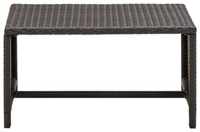 Conjunto de sofá para jardim 8 pcs vime PE castanho