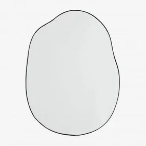 Espelho De Parede Irregular 60x80 Cm Rudiger Preto - Sklum