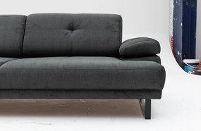 Sofá-cama de 3 lugares Mustang – Antracite – 239 cm x 99 cm x 83 cm