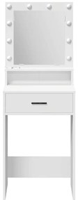 Mesa de Maquiagem vidaXL com Luzes LED Brancas 50x41x135 cm