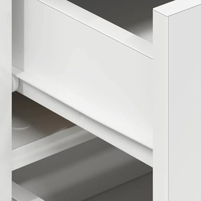Aparador Branco Branco Madeira 120 x 36 x 69 cm Armazenamento