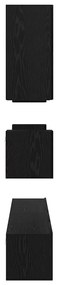 Conjunto de móvel de TV 8 pcs Carvalho Preto 100 x 30 x 30 cm