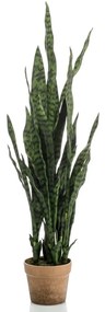 428468 Emerald Planta artificial Sanseveria em vaso 84 cm