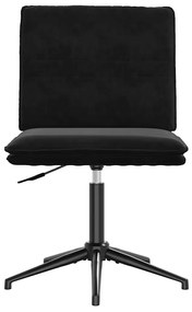 Cadeiras de jantar 6 pcs veludo preto