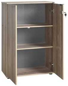 Estante/Arquivador "Biblioteca" - Nogueira Claro - 72x109x34cm - Desig