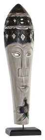 Figura Decorativa Dkd Home Decor Bambu Ferro Máscara (19 X 10 X 78 cm)