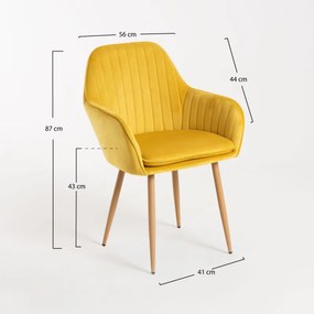 Cadeira Chic - Amarelo